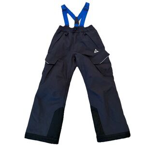 Gerry snow pants youth medium black insulated adjustable bib waterproof ski